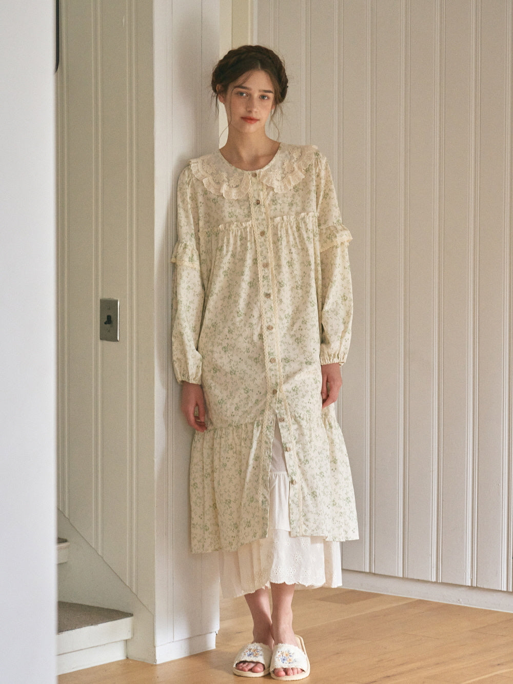 Green Garden Morning Gown