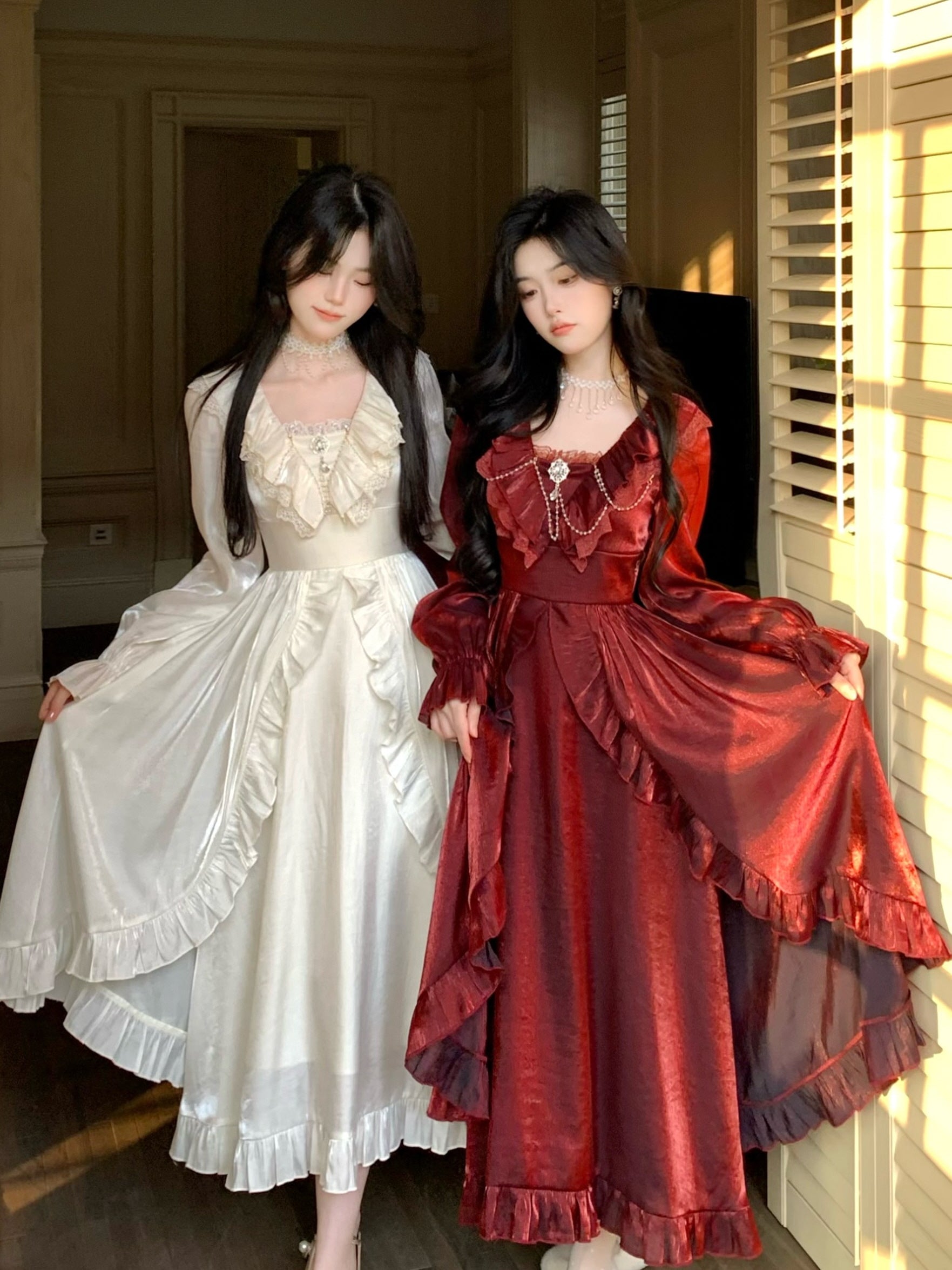 Romantic Shimmering Vintage Dress