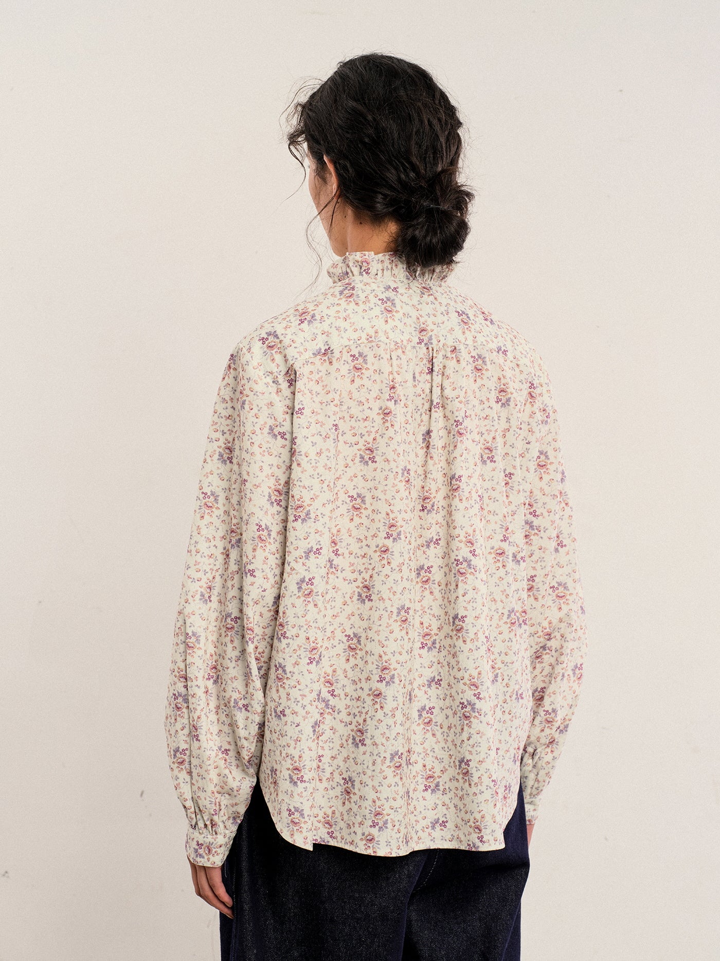 Winter Floral Lace Blouse