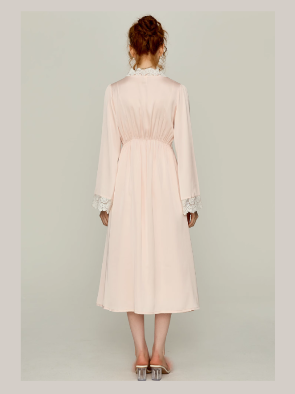 Blush Lace Cloud Nightgown Set