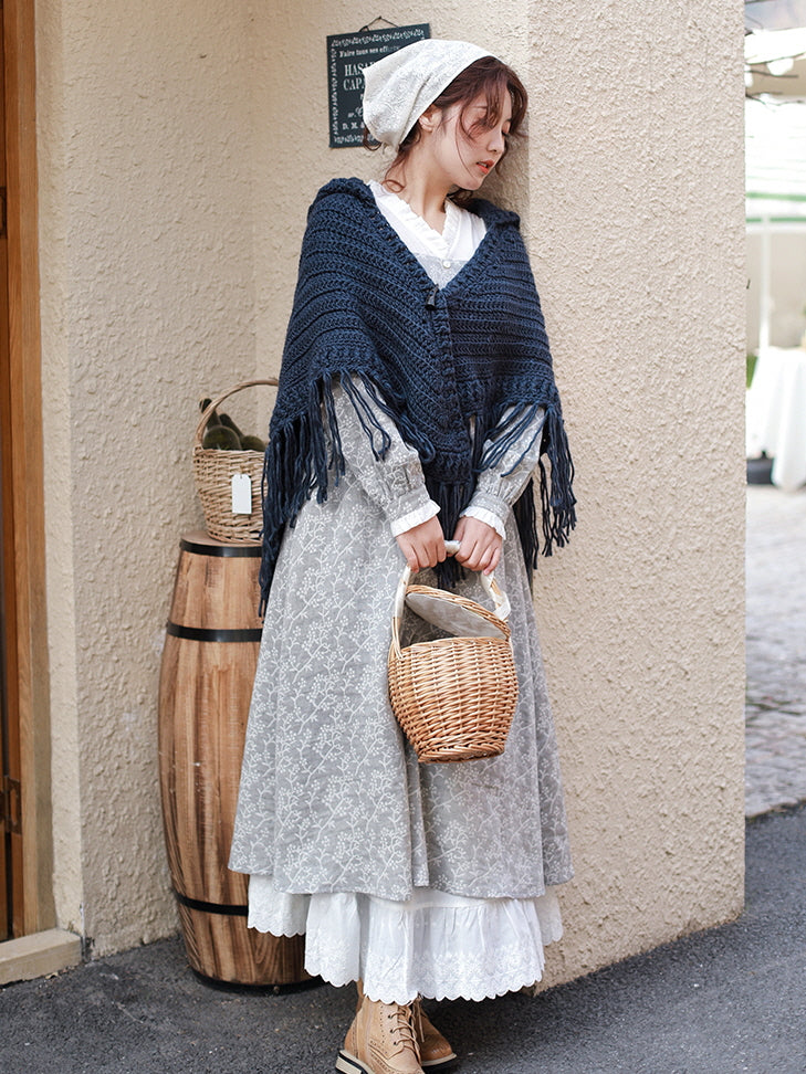 Retro Charm Cotton Lace Dress