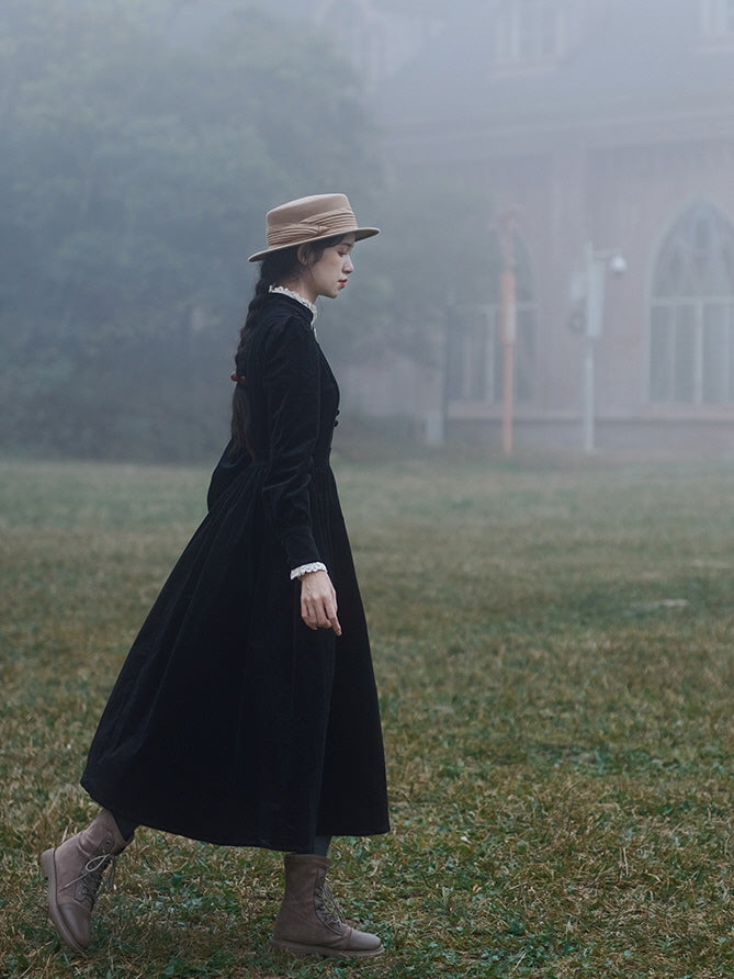 Enchanted Velvet Corduroy Victorian Dress