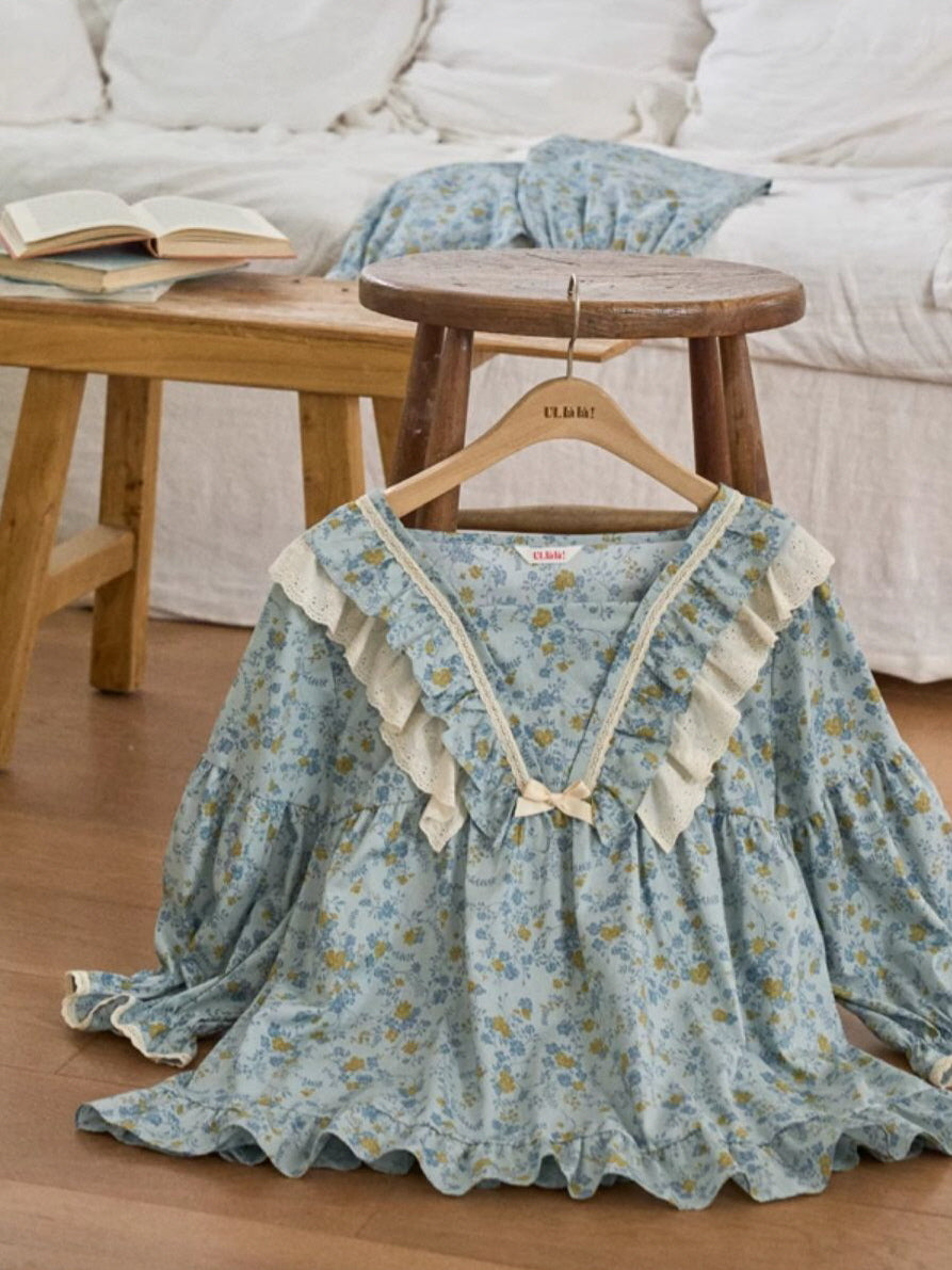 Morning Garden Cotton Pajama Set