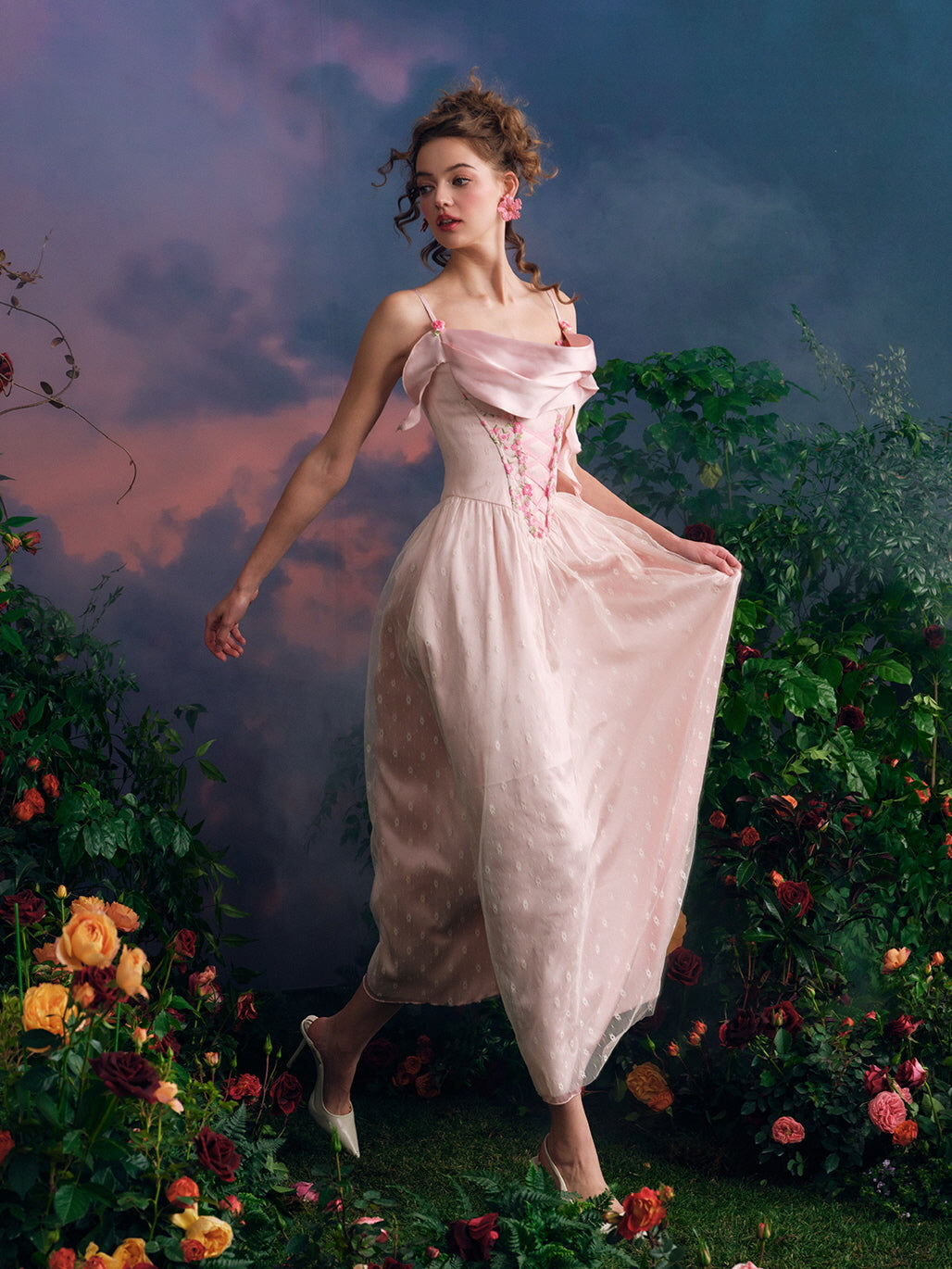 Fairy Garden Lace-Up Princess Dress