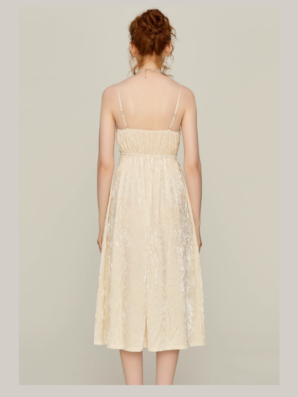 Ivory Velvet Garden Lace Nightgown Set