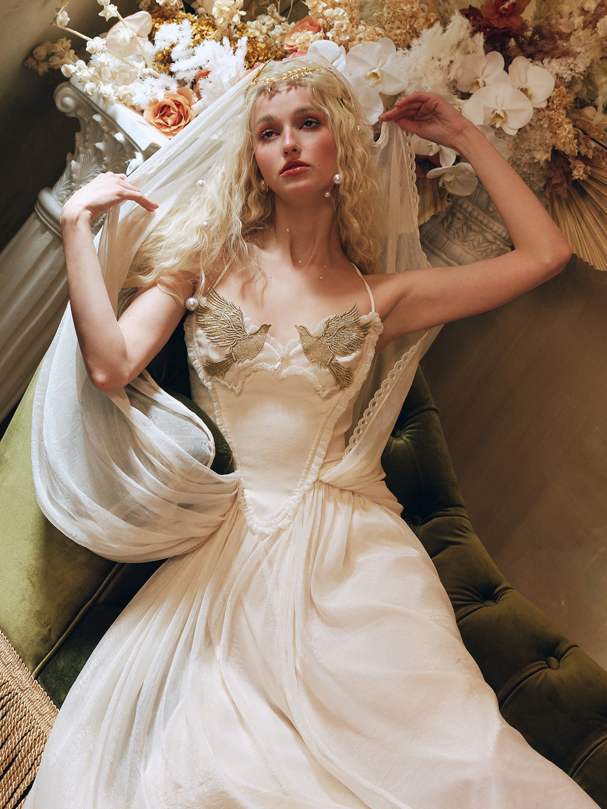 Golden Dove Ivory Fairytale Plus Size Dress