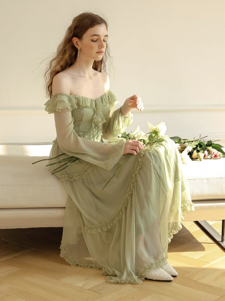 Aurora's Green Fairy Dress Green / M