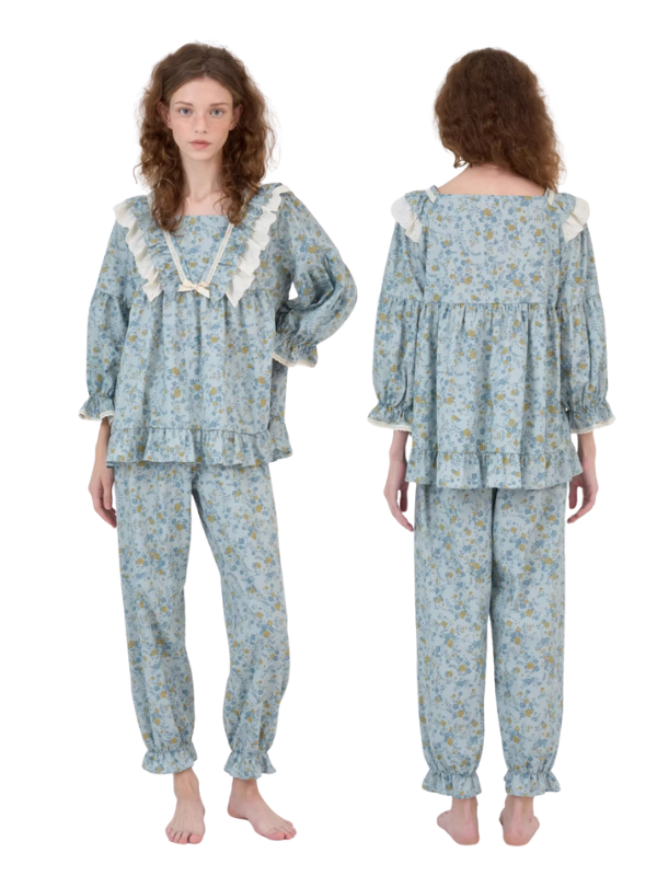Morning Garden Cotton Pajama Set