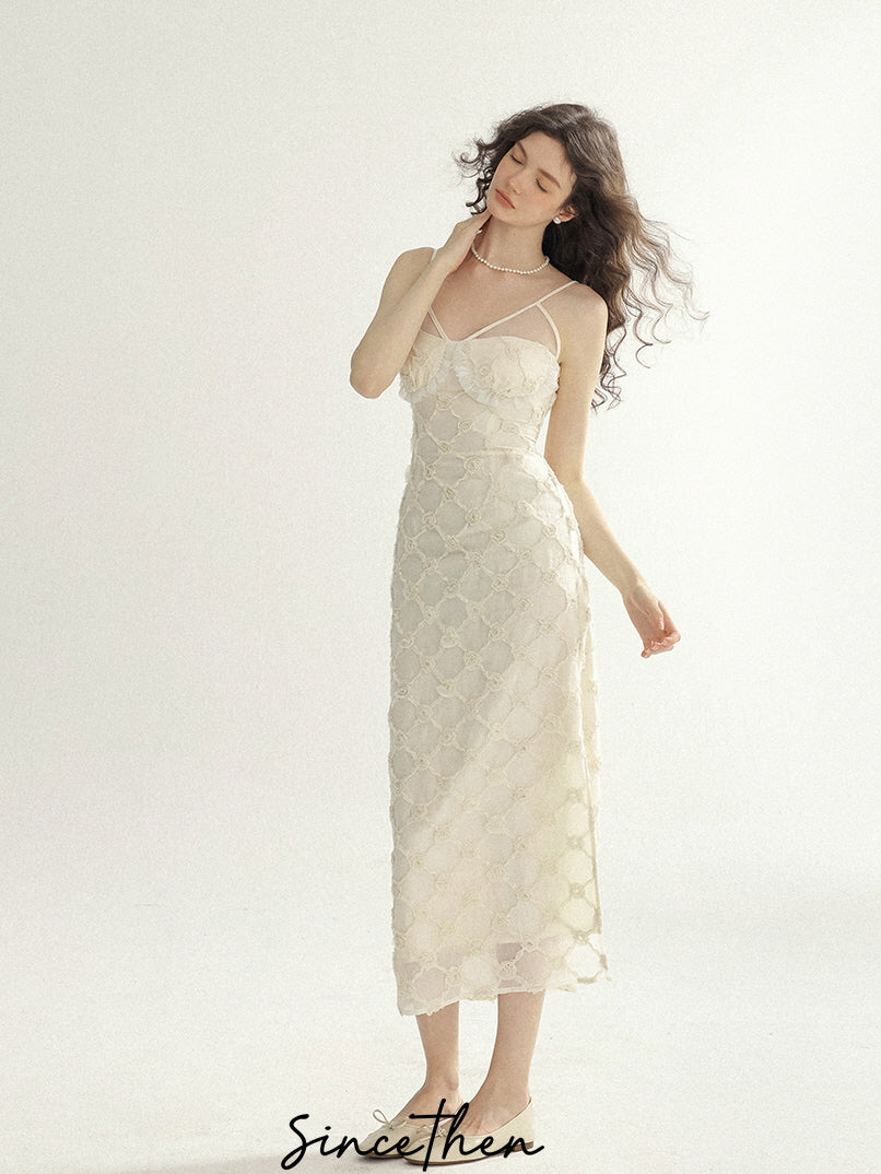 Ethereal Floral Lace Fairy Dress