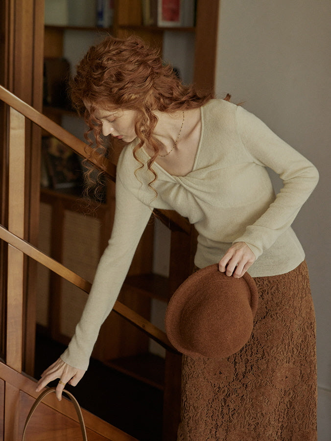 Soft Twisted Wool Sweater