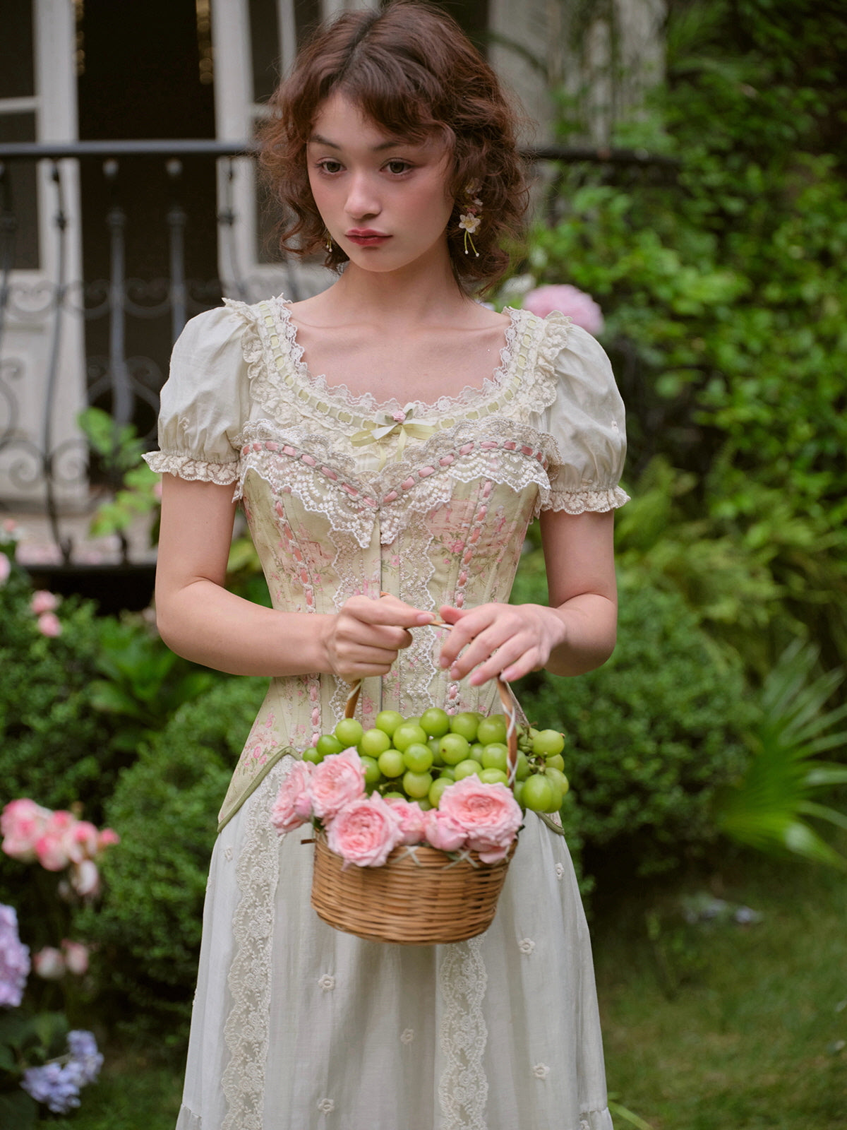 Olivia's Elegant Garden Mint Dress