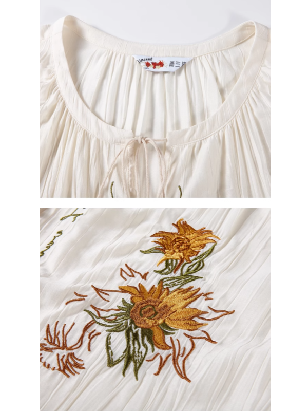 Sunflower Breeze Cottagecore Blouse