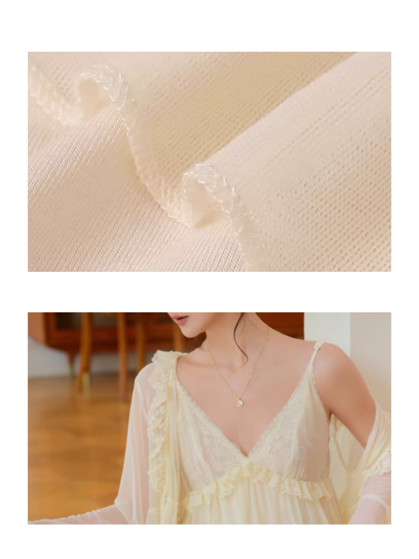 Soft Yellow Dreamer Nightgown Set