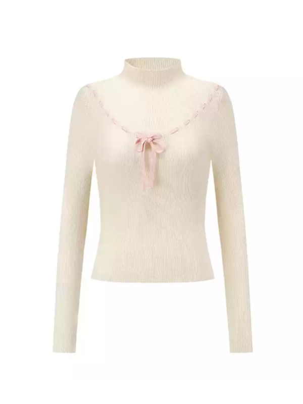 Coquette Bow Detail Knit Top