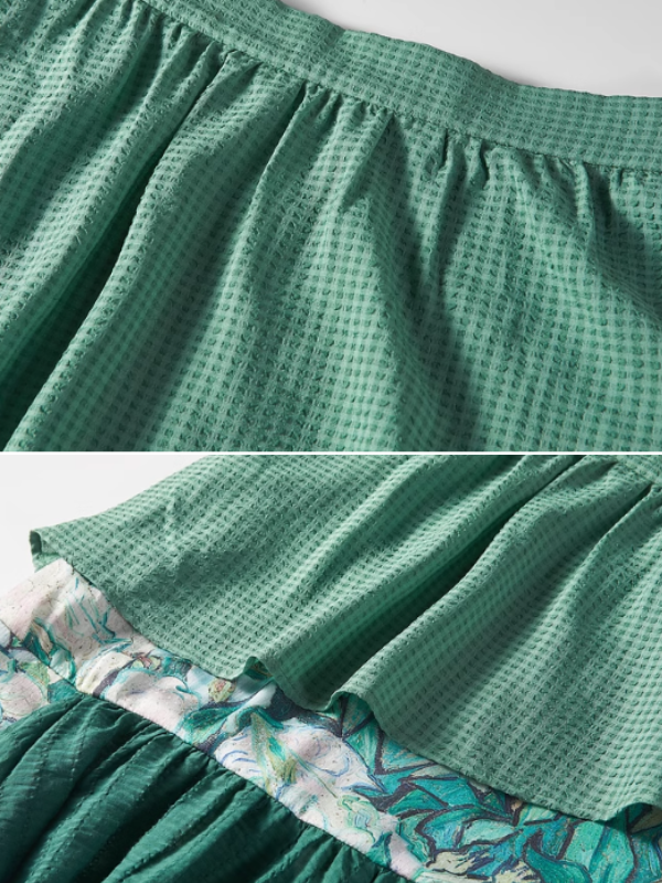 Floral Patchwork Fantasy Skirt
