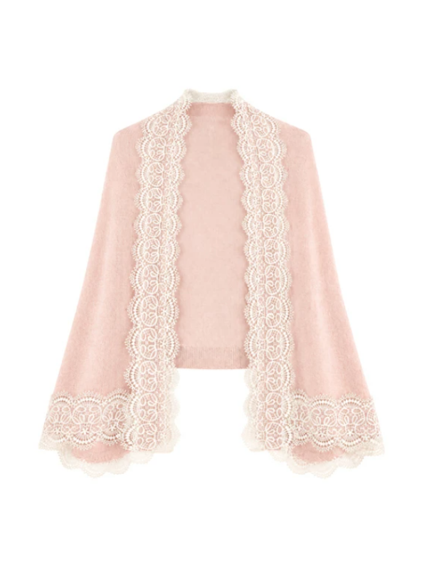 Blush Rosette Lace Princess Dress