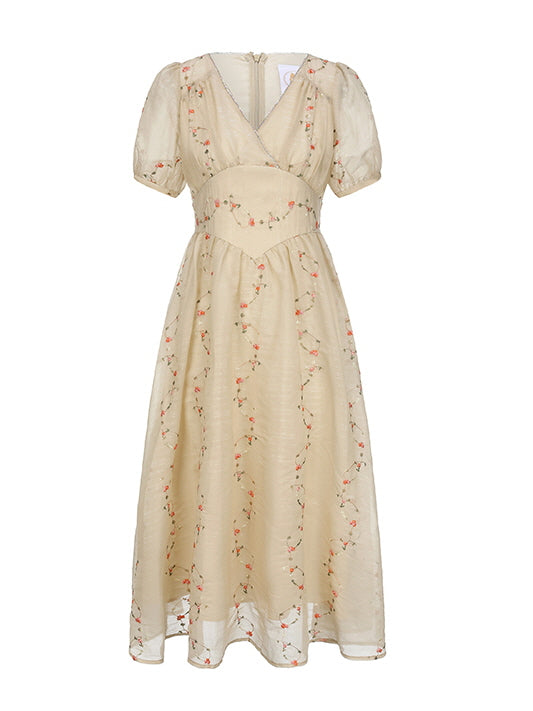 Claire's Vintage Floral Elegance Dress
