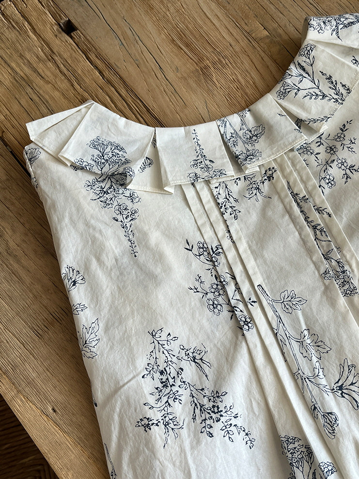 Emma's Sky Blossom Cottage Blouse