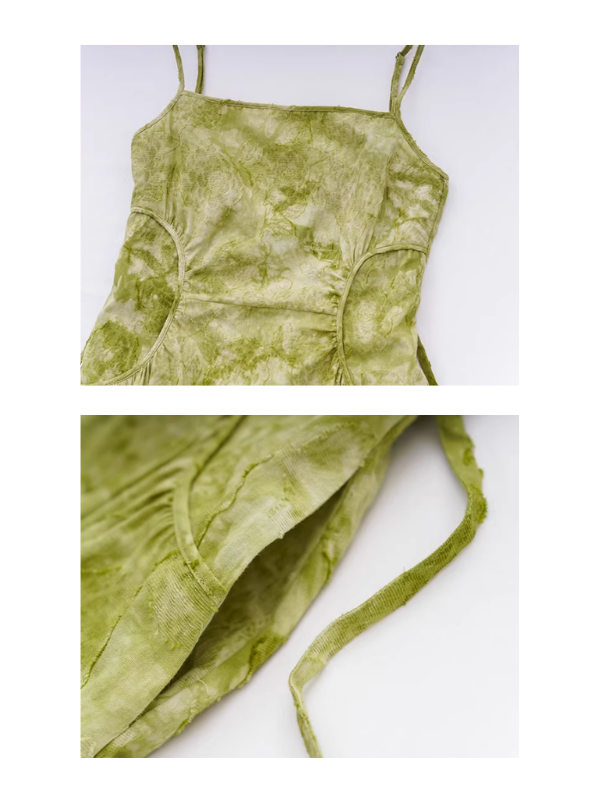 Olive Dream Linen Sundress