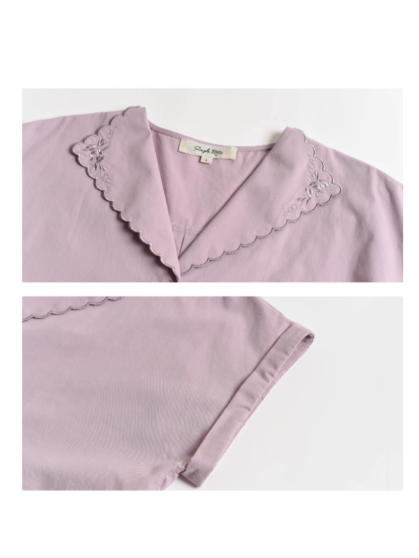 Lily's Summer Breeze Lavender Blouse
