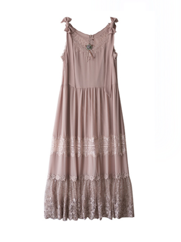 Serene Blossom Vintage Dress