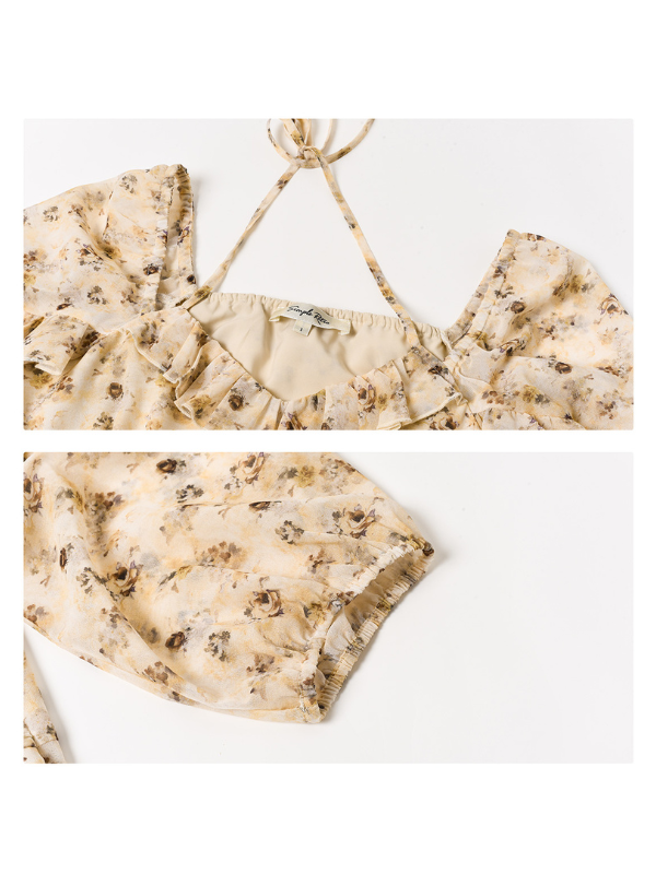 Lily's Retro Floral Fantasy Dress