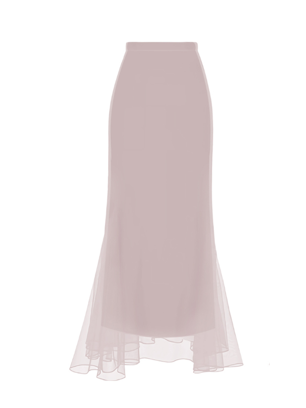 Ethereal Slim-Fit Mermaid Skirt