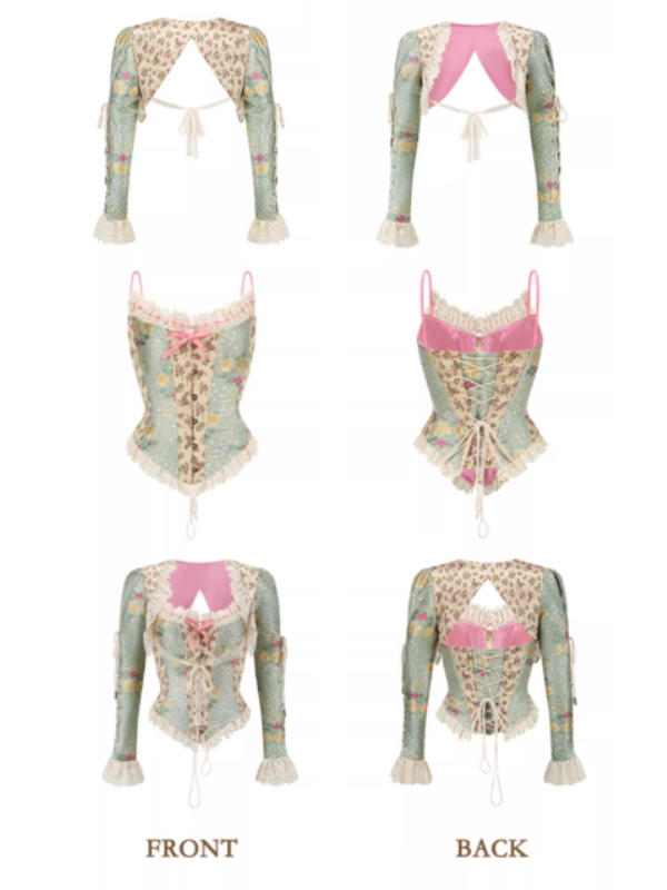 Meadow Muse Floral Lace Corset