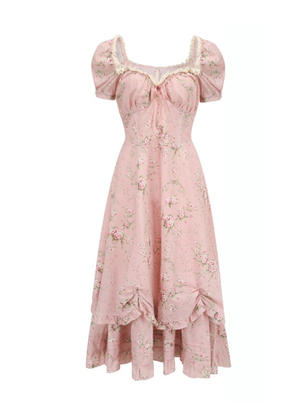 Blush Garden Vintage Floral Dress