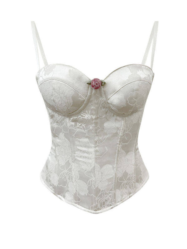 Vintage Floral Lace Corset