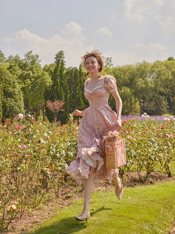 The Enchanted Walk in the Blossom Gown Dress
