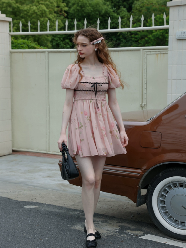 Rose Princess Chiffon Dress