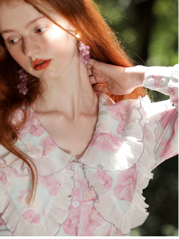 Whispering Petals of the Elegant Spring Dress