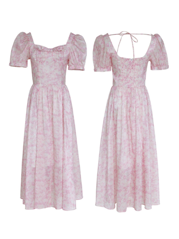 Rosy Whisper Elegance Dress