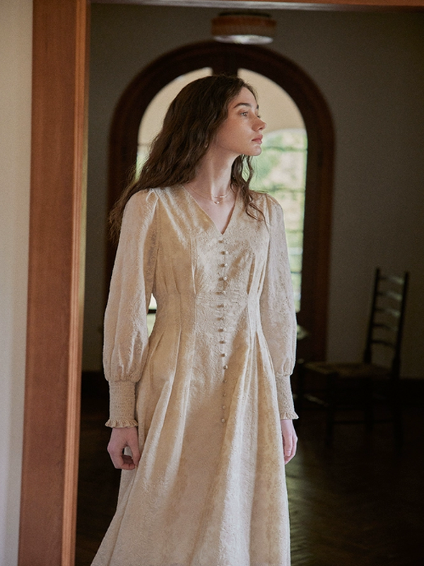 Vintage Blossom Radiance Dress