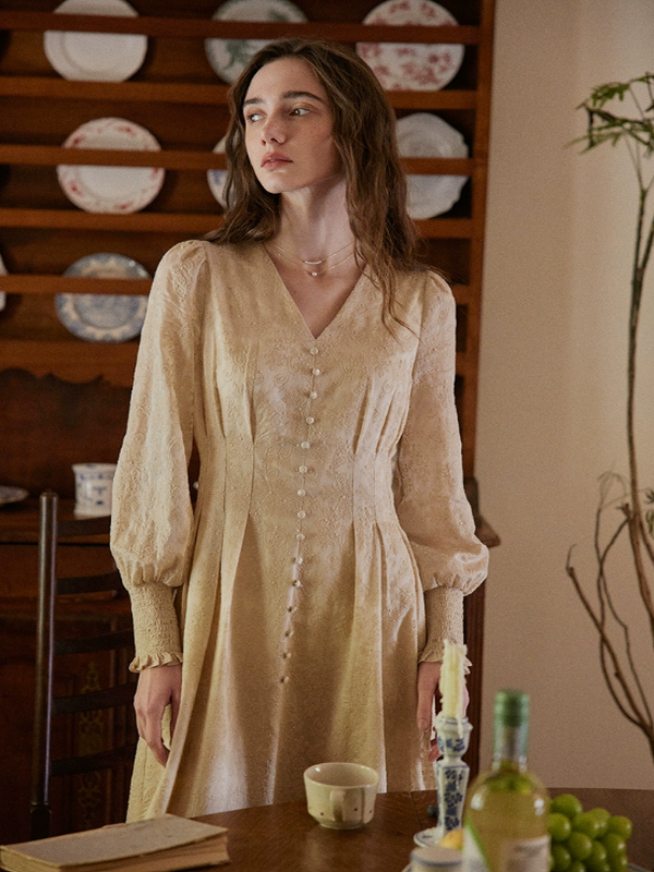 Vintage Blossom Radiance Dress