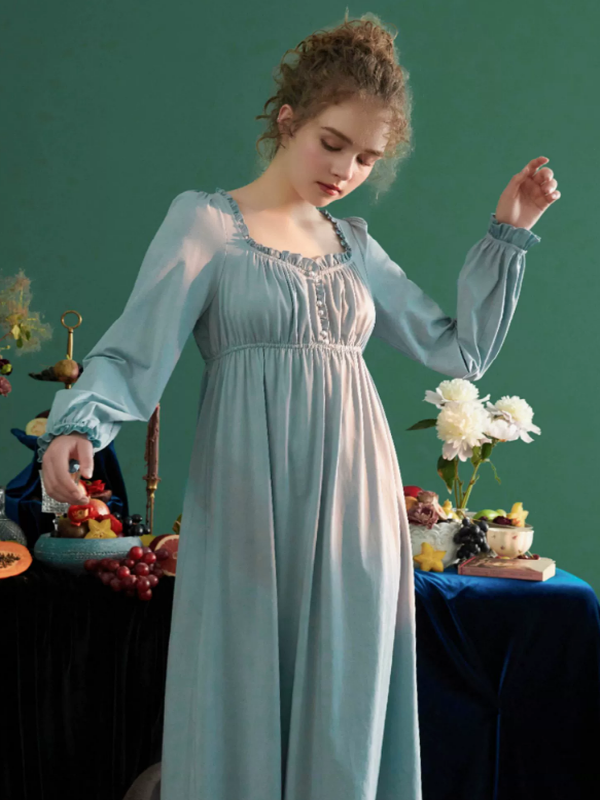 Sky-blue Fairy Elegance Nightgown Blue / M
