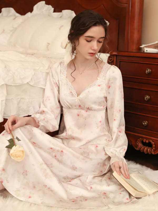 Elegant Rose Enchantment Nightgown