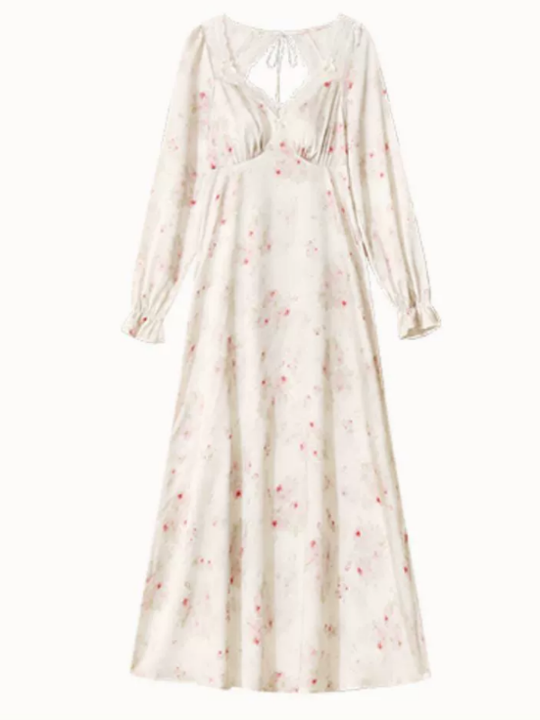 Elegant Rose Enchantment Nightgown