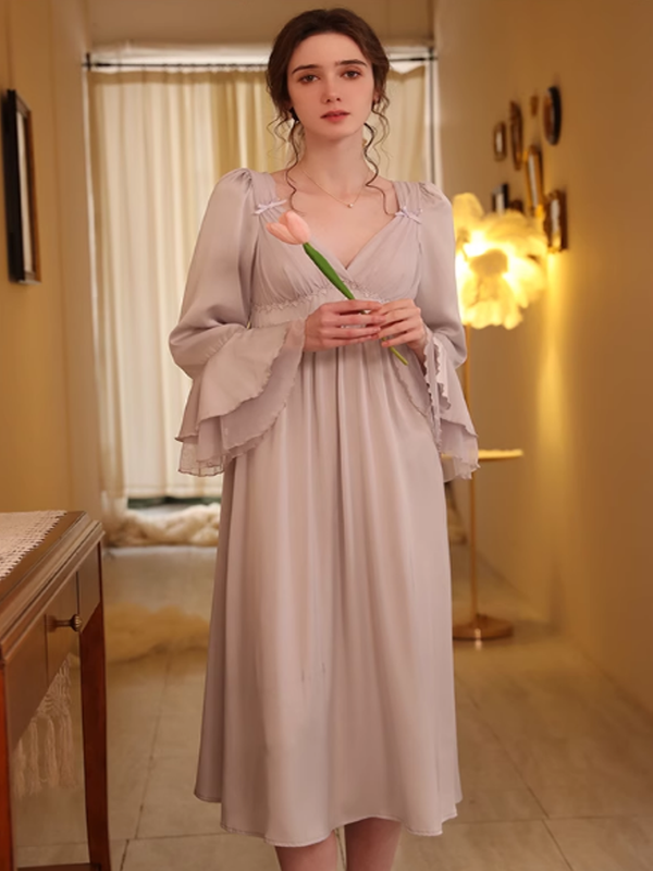 Lavender Dream Frill Nightgown