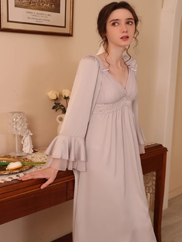 Lavender Dream Frill Nightgown