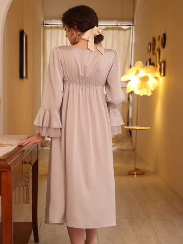 Lavender Dream Frill Nightgown