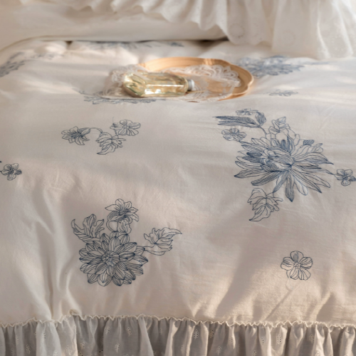 Lace Floral Fragrance Bedding Set