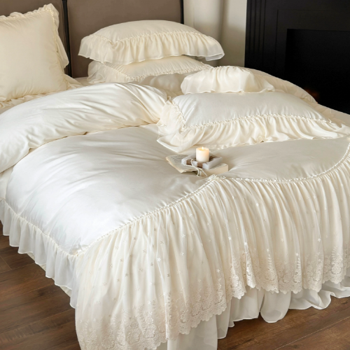 Romantic Parisian Lace Bedding Set