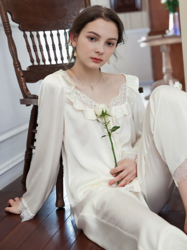 Elegant Rose Satin Dream Pajama