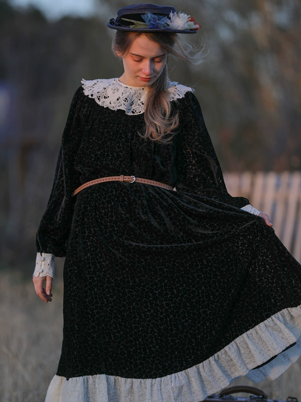 Velvet Twilight Elegance Dress