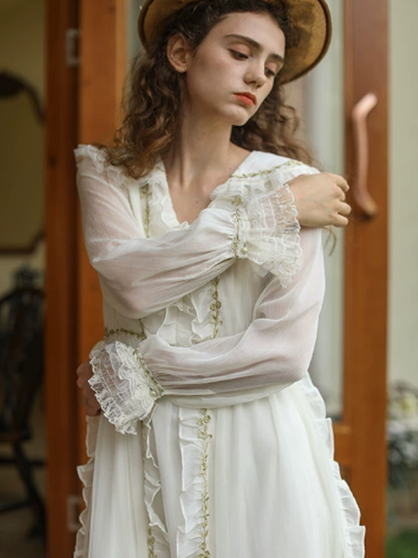 Fairy's Gold Embroidery Dress