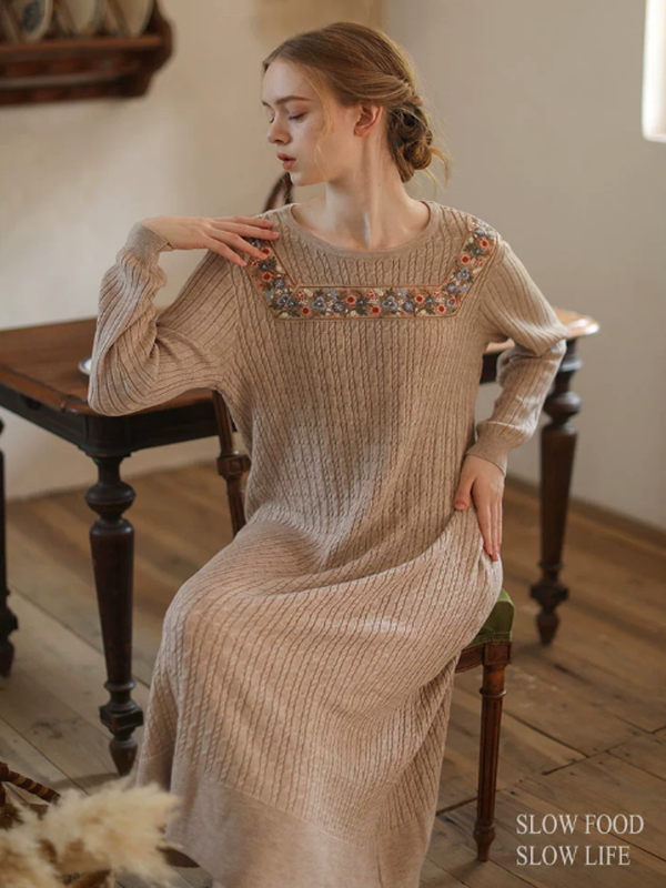 Enchanted Winter Blossom Dress