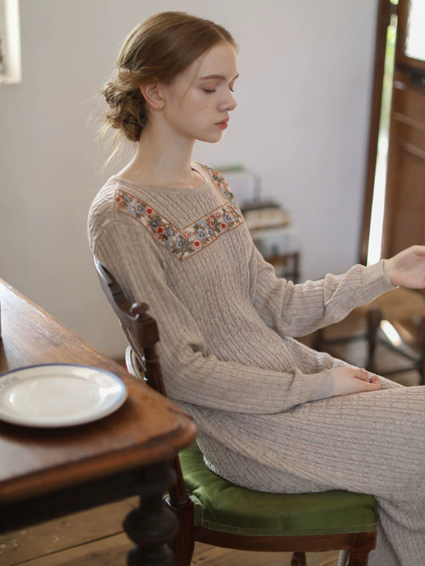 Enchanted Winter Blossom Dress