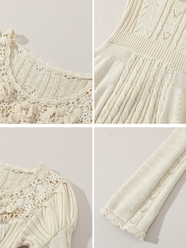 Enchanted Rose Vintage Knit Dress